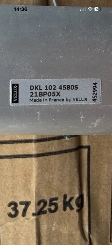 Velux blind dkl 102 - blind,